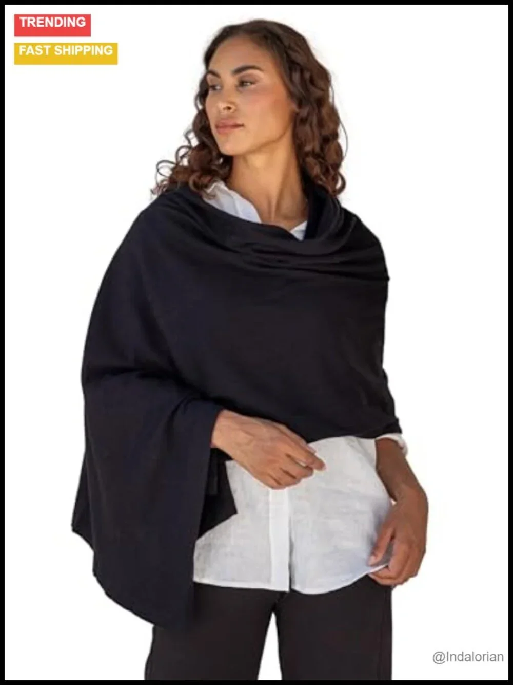 Organic Cotton Travel Scarf Shawl Wrap for Women, 20+ Ways to Wear